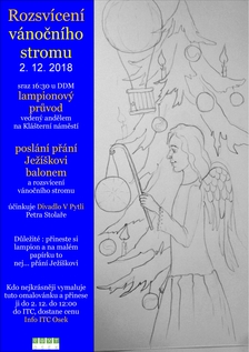 Slavnostní rozsvěcení vánočního stromu v Oseku